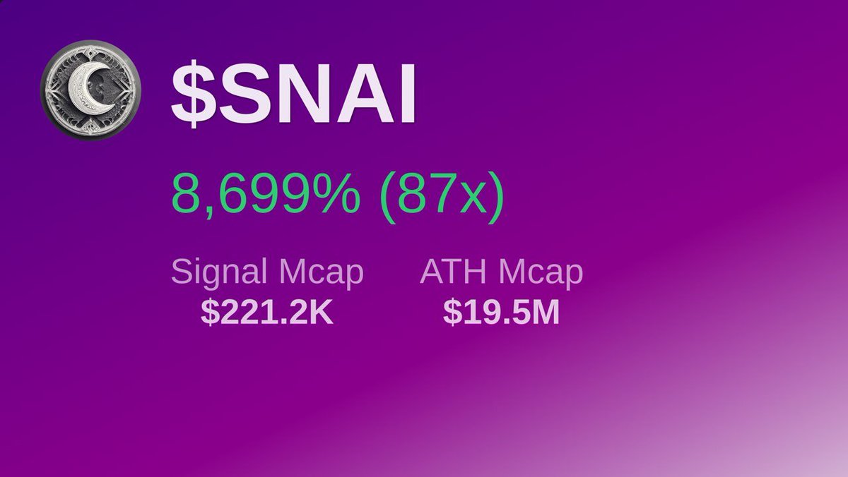 Send it even higher!
Hjw6bEcHtbHGpQr8onG3izfJY5DJiWdt7uk2BfdSpump

$SNAI
t.me/SolTradingBot?…