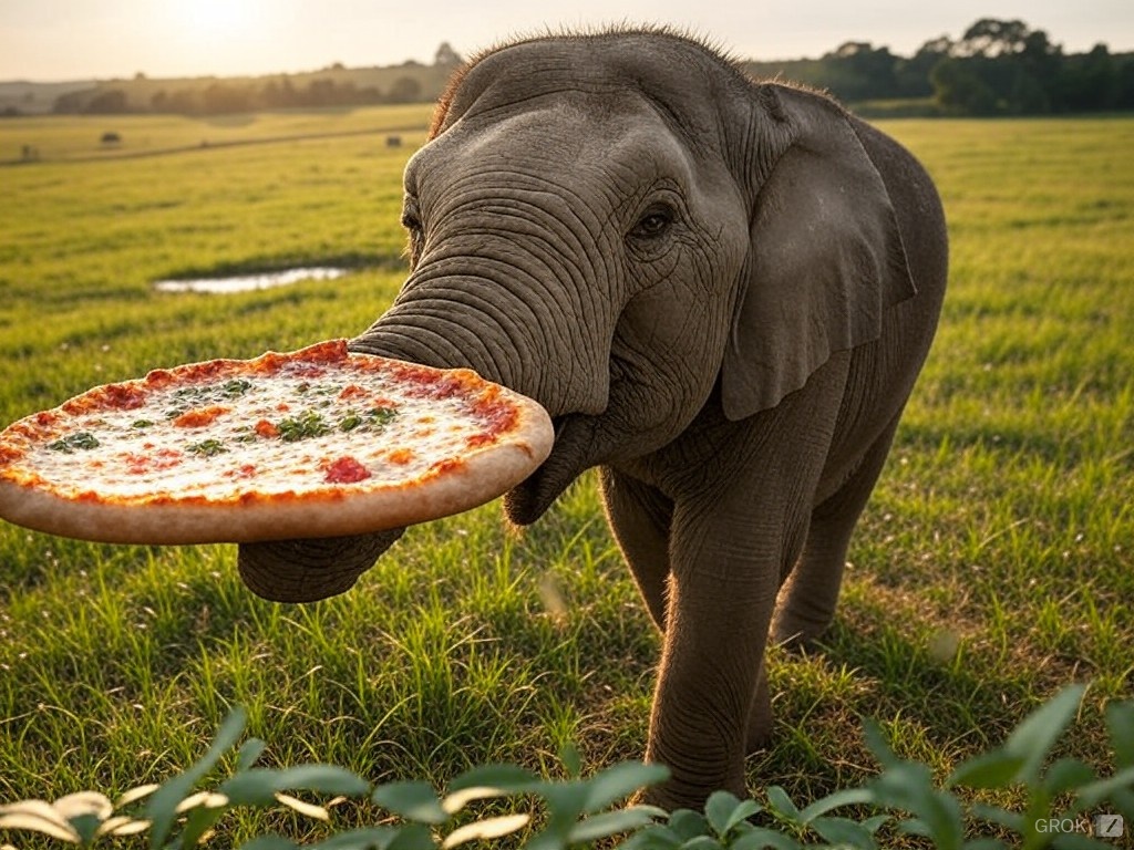RChatt's tweet image. Pizza delivery on safari.