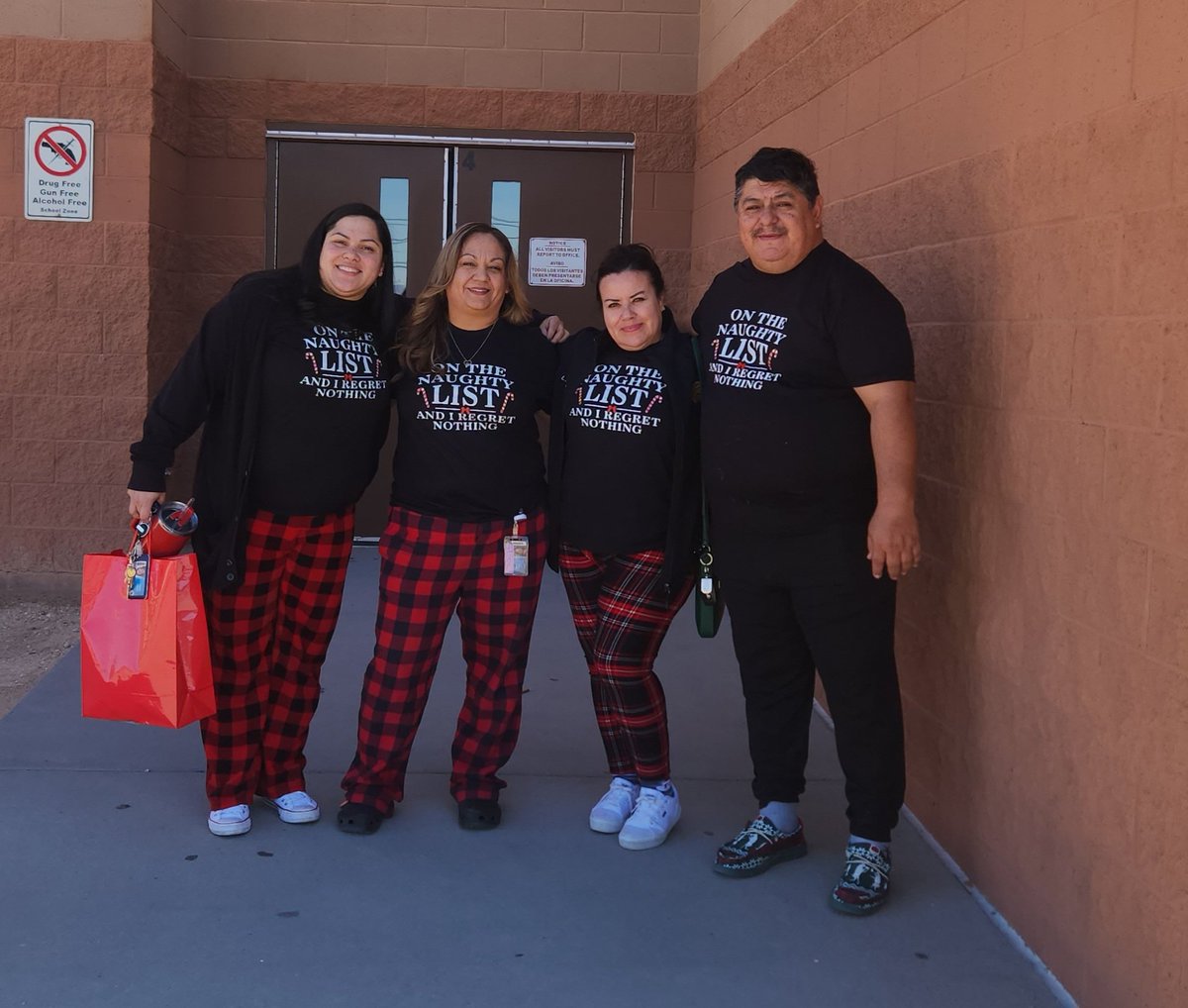Araceli Nunez (@anunez_ams) on Twitter photo Work besties! Just missing <a href="/LDominguez_AMS/">LDominguez</a> Thank you for the awesome shirts, Medina and Dominguez! Naughty list and no regrets 😆. Merry Christmas everyone! Thank you for all you do! <a href="/HAntwine_MS/">Patricia Pedroza</a> <a href="/ESepulveda_AMS/">Elvia Sepulveda</a> <a href="/RBarraza_AMS/">Raymond Barraza</a> Work besties! Just missing <a href="/LDominguez_AMS/">LDominguez</a> Thank you for the awesome shirts, Medina and Dominguez! Naughty list and no regrets 😆. Merry Christmas everyone! Thank you for all you do! <a href="/HAntwine_MS/">Patricia Pedroza</a> <a href="/ESepulveda_AMS/">Elvia Sepulveda</a> <a href="/RBarraza_AMS/">Raymond Barraza</a>