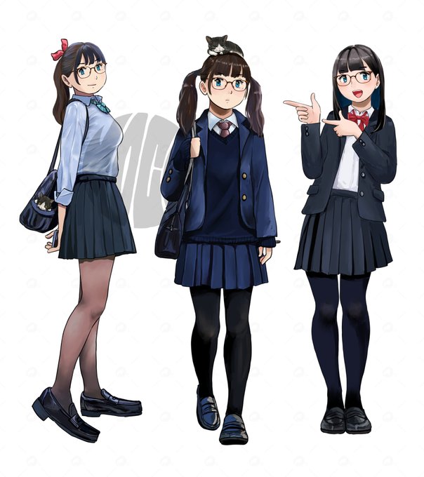 2024年の制服黒タイツ←左パンチラなし 右→パンチラやっぱパンチラが多かった～～ 