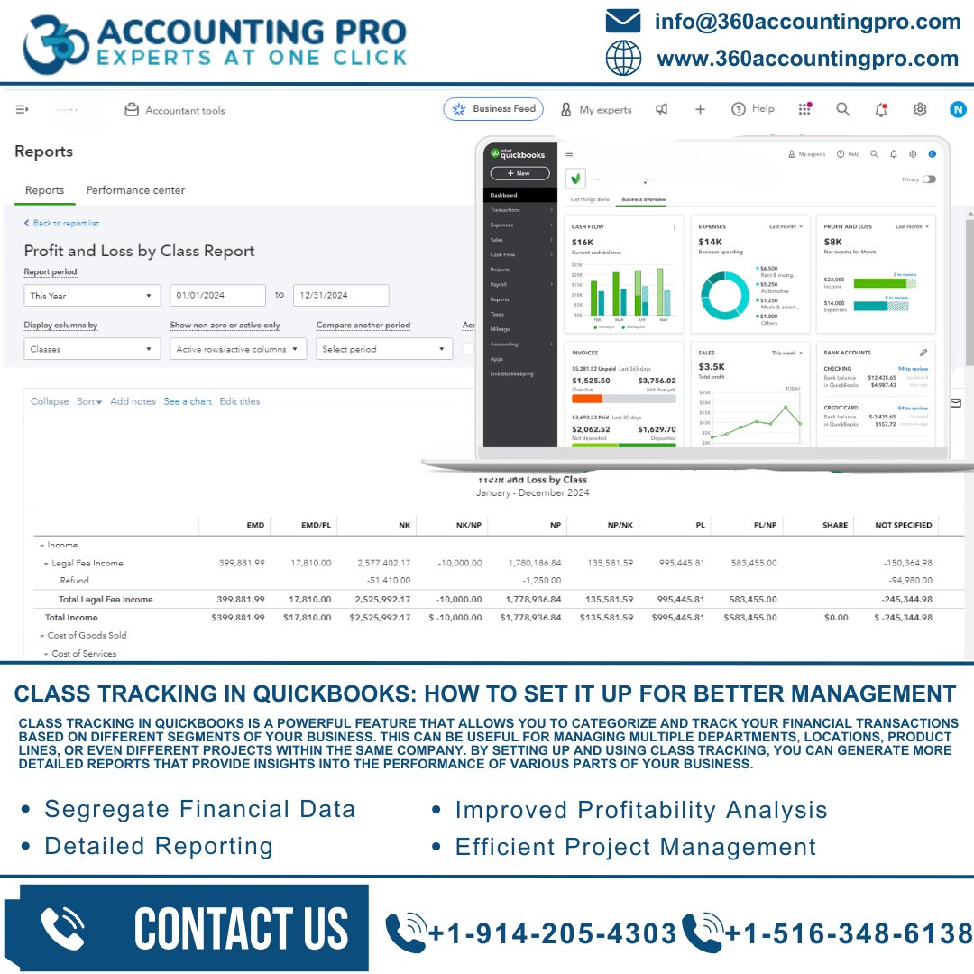 seofor360's tweet image. Class Tracking in QuickBooks: How to Set It Up for Better Management
#ClassTracking #QuickBooksSetup #FinancialManagement #QuickBooksTips #BusinessTracking #ProfitAndLoss #TrackYourBusiness #AccountingTools #QuickBooksForBusiness #ExpenseTracking