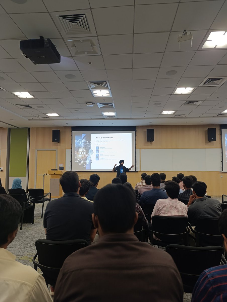 raheemisraheem's tweet image. Blockchain mastery in progress! Attending #TezosIndiaGuild in Hyderabad, @simarpreet_019 is sharing knowledge on Tezos, blockchain development, and more! #Tezos #BlockchainMastery #Hyderabad"