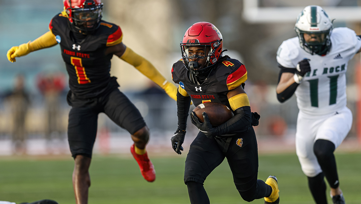 FEATURE: FSU's Justin Payoute Plays Big In Defensive Secondary For Bulldog Team Headed To D2 Championship Game! tinyurl.com/mr2eead8 <a href="/FerrisFootball/">Ferris St. Football</a>