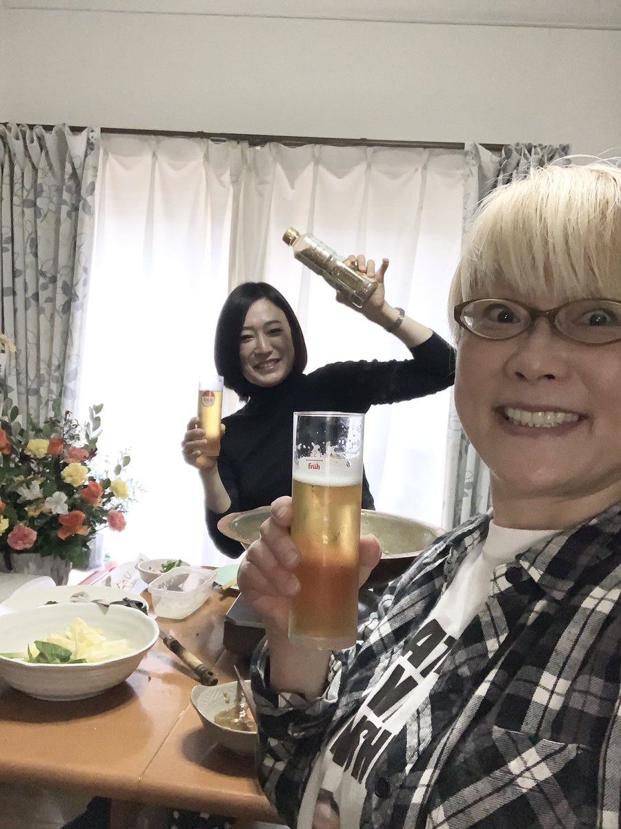 nackyremi's tweet image. なう！
#昼飲み #いえのみ #鍋パ