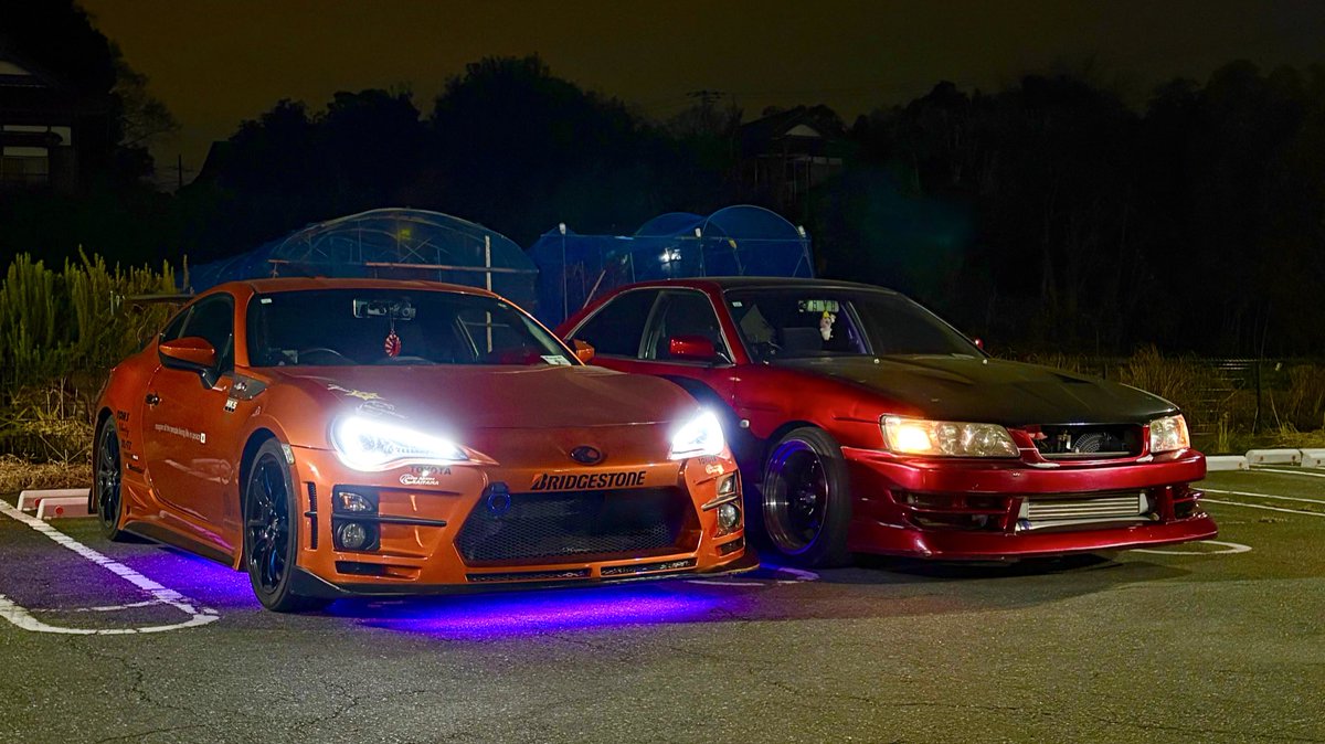 86ULTIME's tweet photo. Collaborating in a new style ❤️🧡

owner @TRD_87 @france86_720s 
📸 iPhone16

#c35ローレル #zn6 #車好きな人と繋がりたい https://t.co/k9Q8i6BLGF