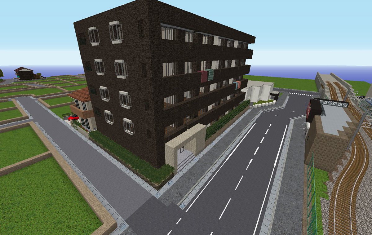 hashidoi_PJ's tweet photo. マンションを建設。
今回は窓の工夫と布団の表現を入れてみました。

#Minecraft
#マイクラ
#MiniaTuria
#minecraft建築コミュ https://t.co/Y0rszEhLLY