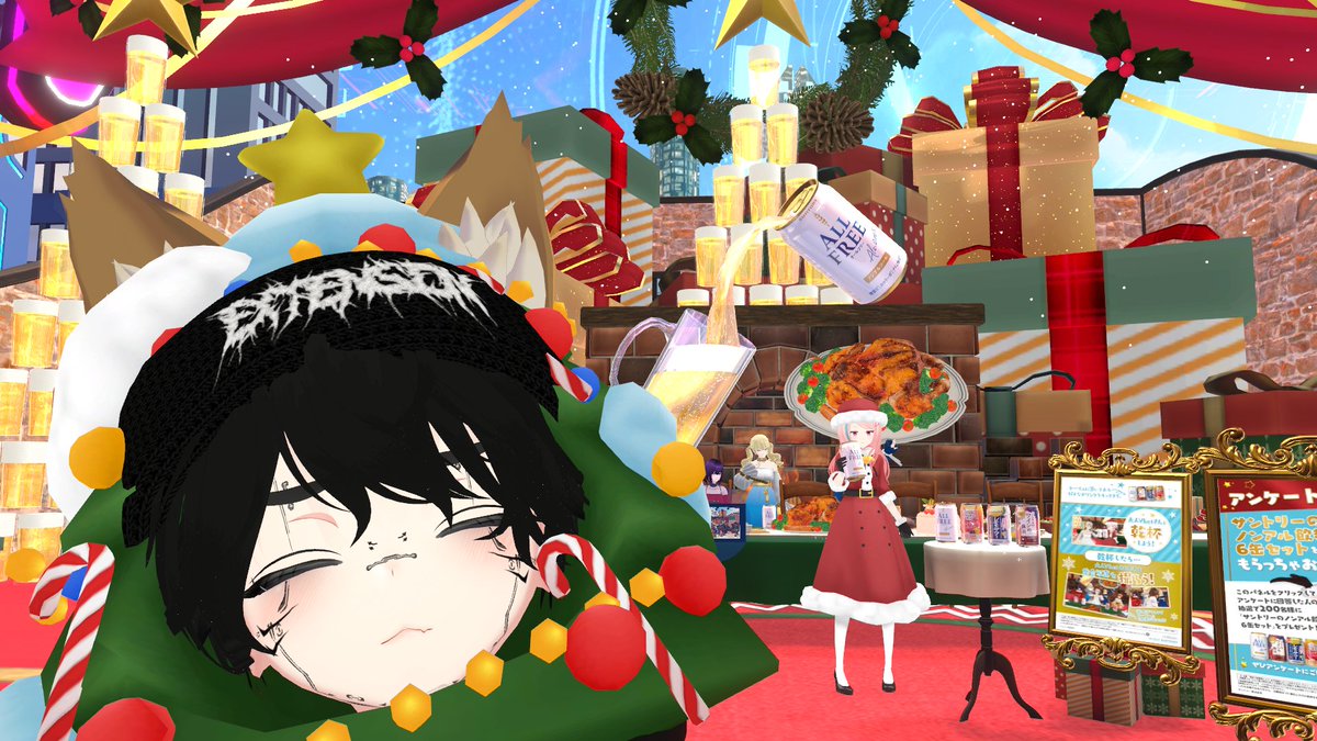 twobo7's tweet photo. 🎄🍻
#サントリーVket
#ノンアルだって乾杯だ https://t.co/dBDxFcUTJ2