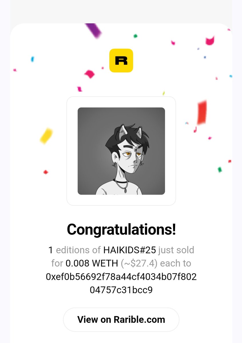 haikidsNFT's tweet photo. sold ‼️‼️
congratulations for new owner 🔥
 thanks for support @Ellen32007047
 lets join the haikids now 💫 

https://t.co/3KtX8r6UYG

#NFTs #NFTCommuntiy #nftcollectors #NFTdrop #VERTICALNFT https://t.co/rNC4FyDjnV