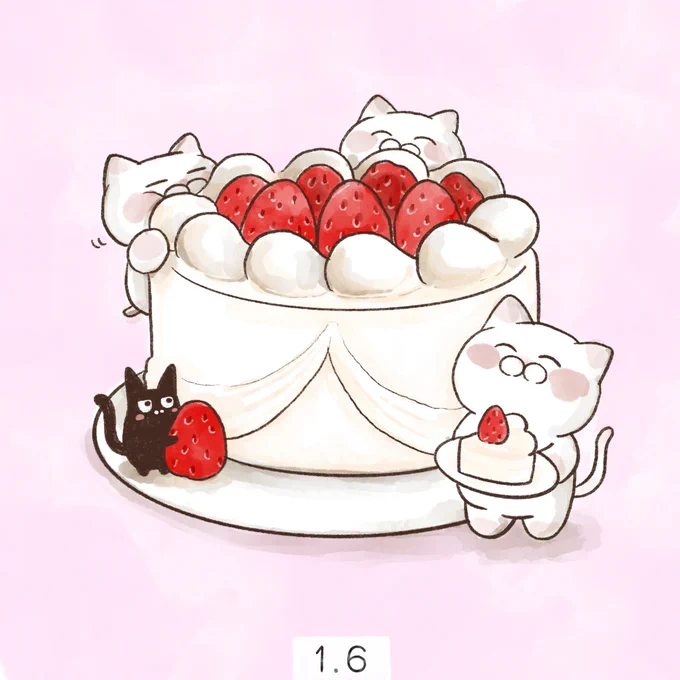 1月6日【ケーキの日】1879年のこの日、上野の風月堂が日本初のケーキの宣伝をしたことに由来します。 