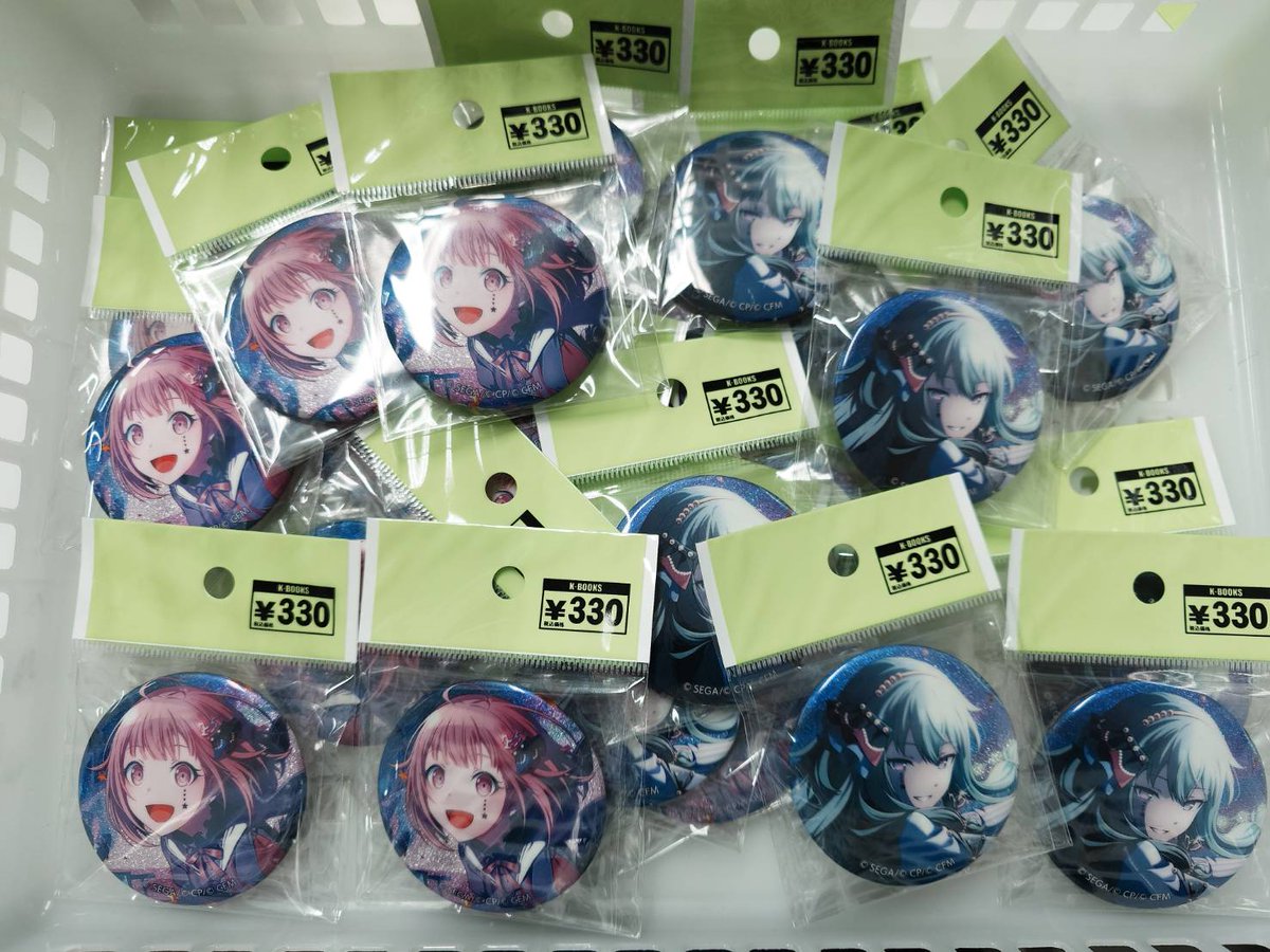 入荷情報】 プロジェクトセカイ グリッター缶バッジ イベントイラスト