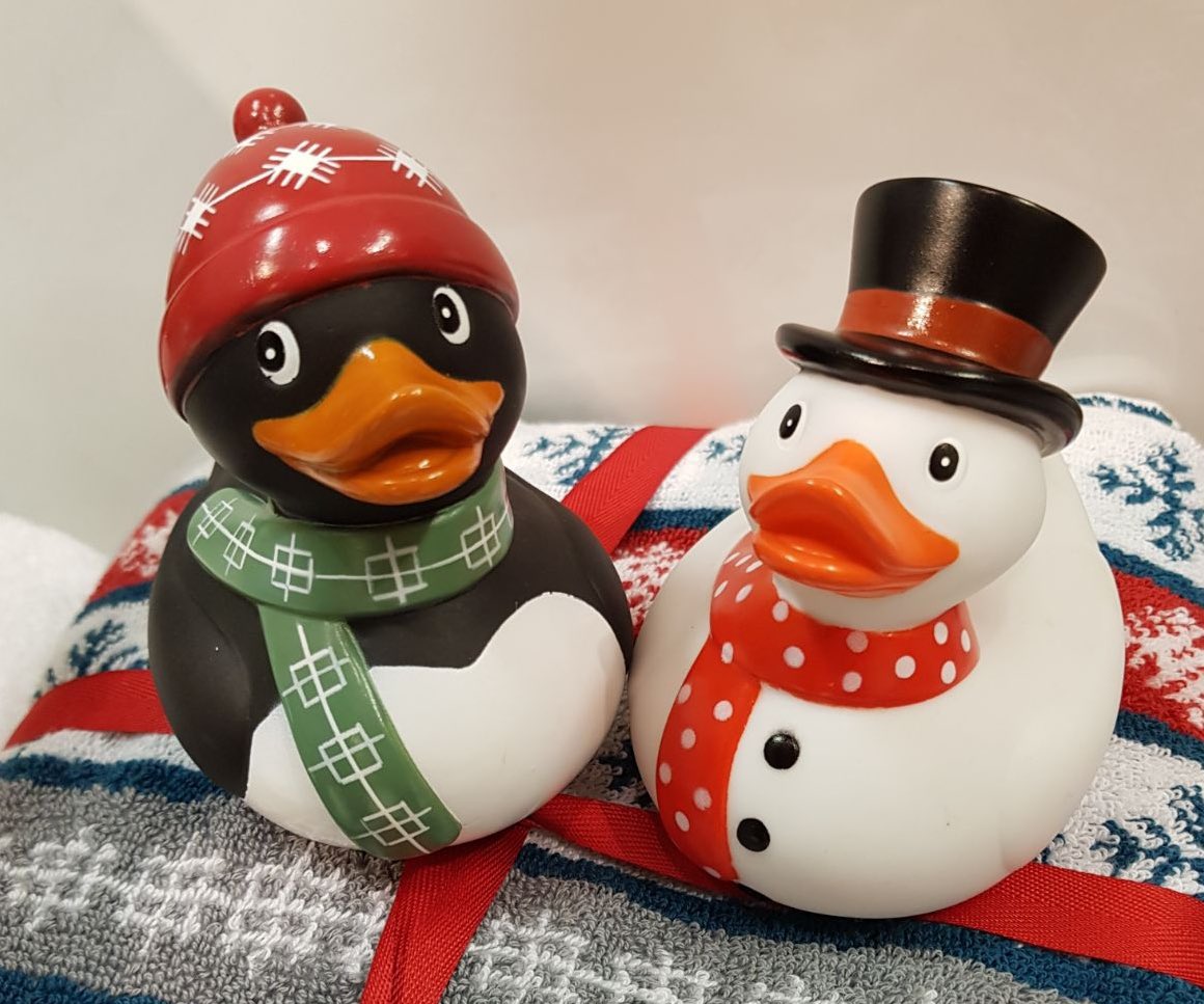 BarclayJanine's tweet photo. To all our ducklings, big and small, we wish you a merry Christmas and a happy Chanukah! https://t.co/bJYZEolapq