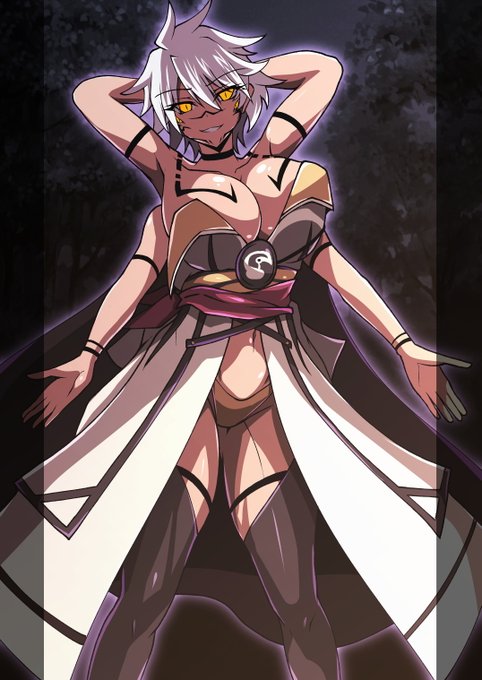 pixivリクエスト:らくがきプラン  その429
内容「依頼するのは"両面宿儺化"した、閃乱カグラの雅緋をお願いします」 