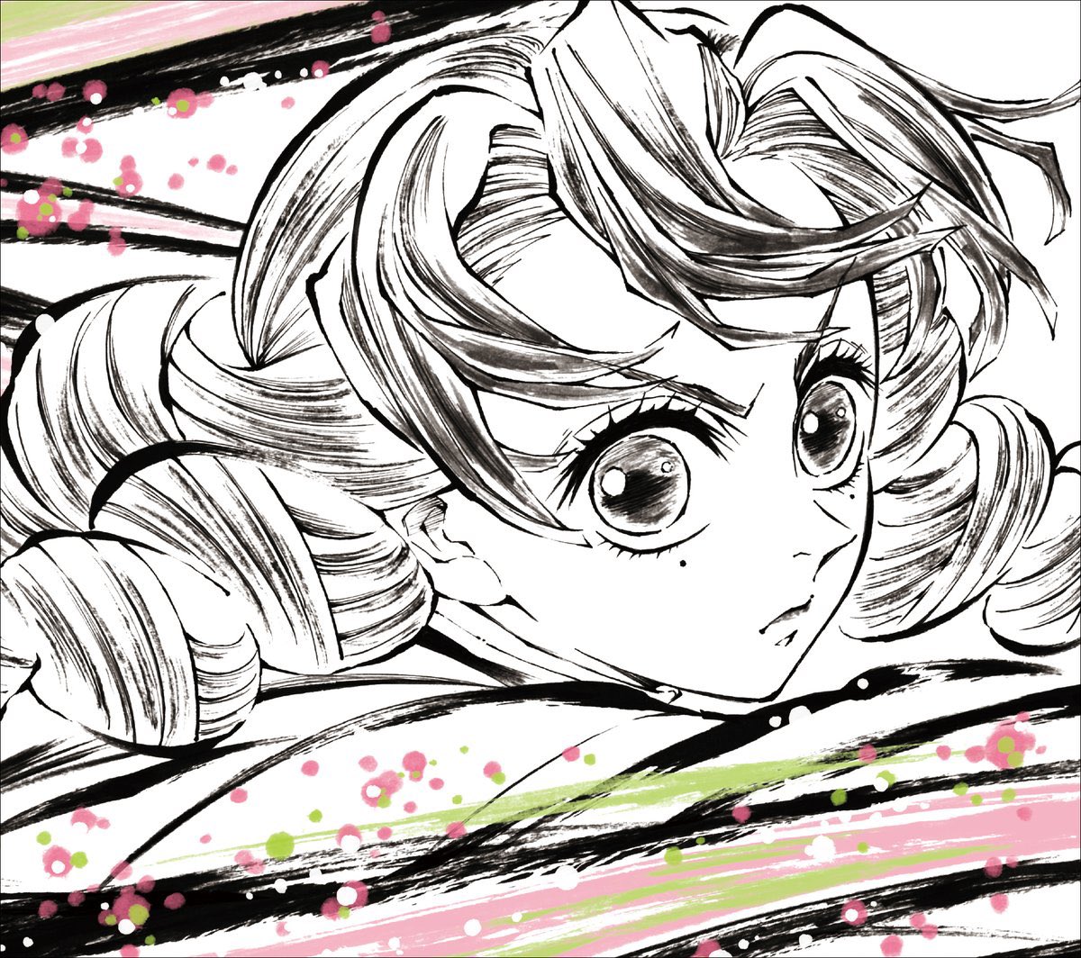 dailymitsuris's tweet image. new art of mitsuri &lt;333 we are getting so much content rn i love it!!!