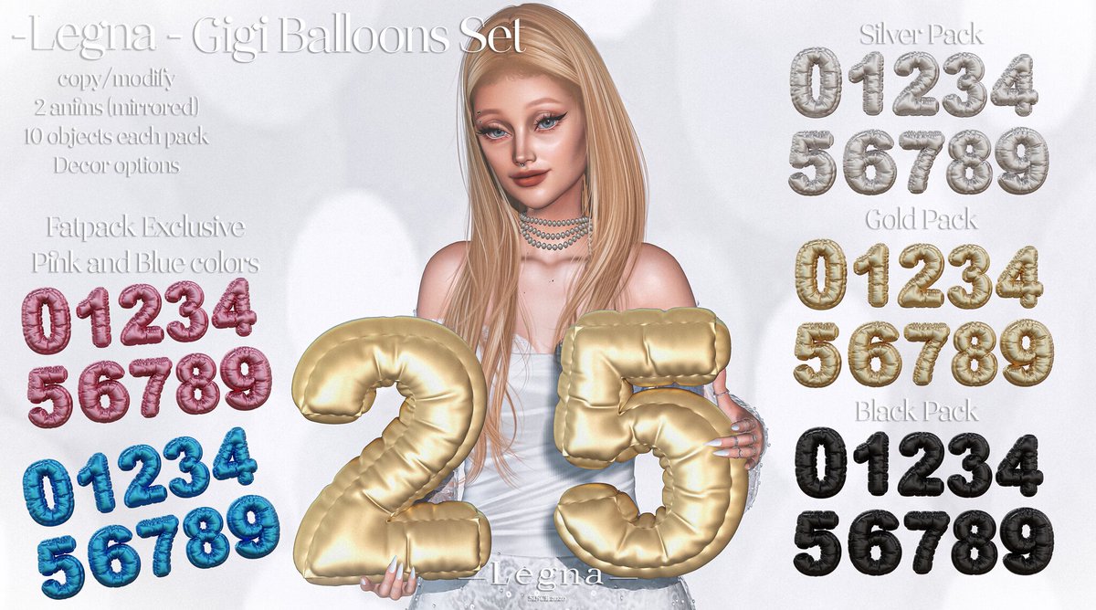 KawaiiFeedSL's tweet photo. Legna: Gigi Balloons Set @ Anthology〡Taxi: https://t.co/nZaMSDSynA
#secondlife #metaverse #legna #anthology #slevent #slcontent #kawaiifeed https://t.co/aN3nm95ZIK