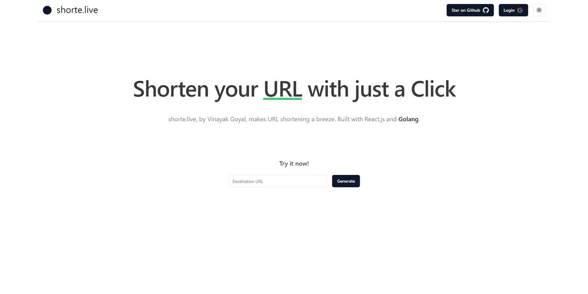 Finally v2 of shorte.live is coming together.

Special thanks to <a href="/akshatgoel0/">Akshat Goel</a> for designing this UI. It's not 100% accurate to your design, I'm working on it but honestly I love how this comes out