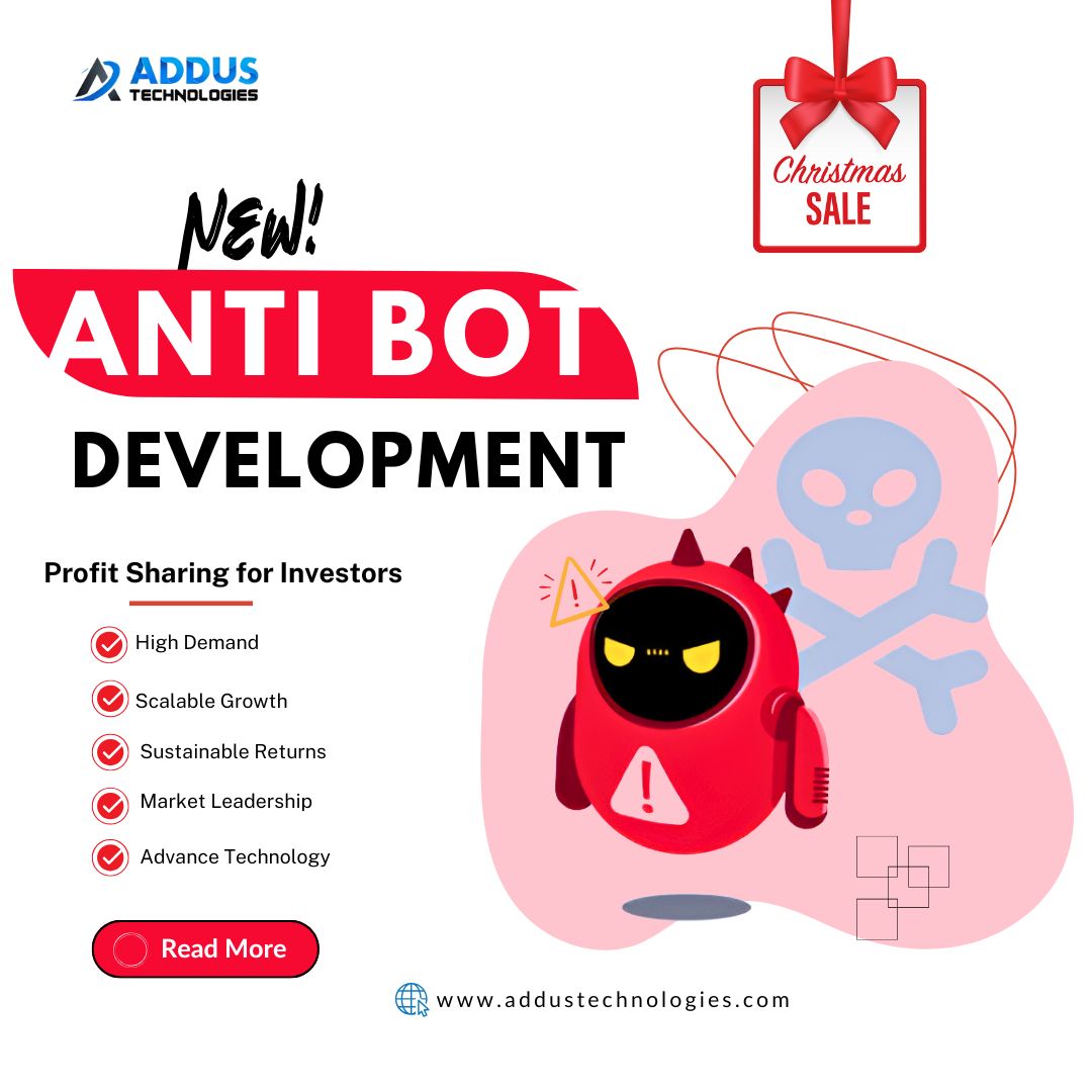 addustech's tweet image. Addus Technologies is giving you the ultimate gift this holiday season – our New Anti-Bot Development solutions, now with an exclusive Christmas Sale! 🎁

Claim Now Your Offer &amp;lt;&amp;lt;&amp;lt; addustechnologies.com/anti-bot-devel… 

#AntiBotDevelopment #ChristmasSale  #HolidayDeals #TradingBot