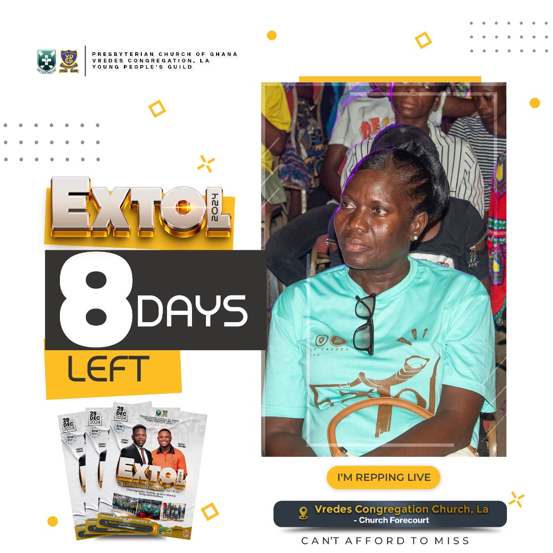 LaVredes's tweet photo. 🚨 8 Days to Go! 🚨

The countdown to the 4th edition of Extol has begun! 🎉

📍 Venue: Vredes Congregation
🗓 Date: This December
🎤 Hosted by: La Vredes YPG

 It’s almost here—don’t miss it!

#8DaysToExtol #Extol2024 #LaVredesYPG #WorshipExperience https://t.co/1xmKc6ZbUU