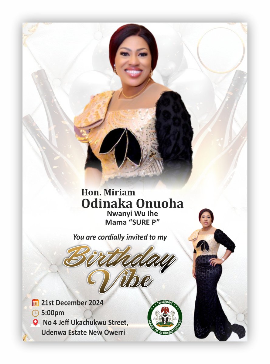 KingsleyObiegbu's tweet photo. LET'S CELEBRATE RT HON PRINCESS MIRIAM ONUOHA (NWANYI WU IHE). THE QUINTESSENTIAL LAWMAKER OF OUR TIME

Happy birthday to a visionary Leader, the House of Rep Member and Chairman House Committee On TETFund &amp; Special Duties, who happens to be my Principal. https://t.co/LeHE23sfJm