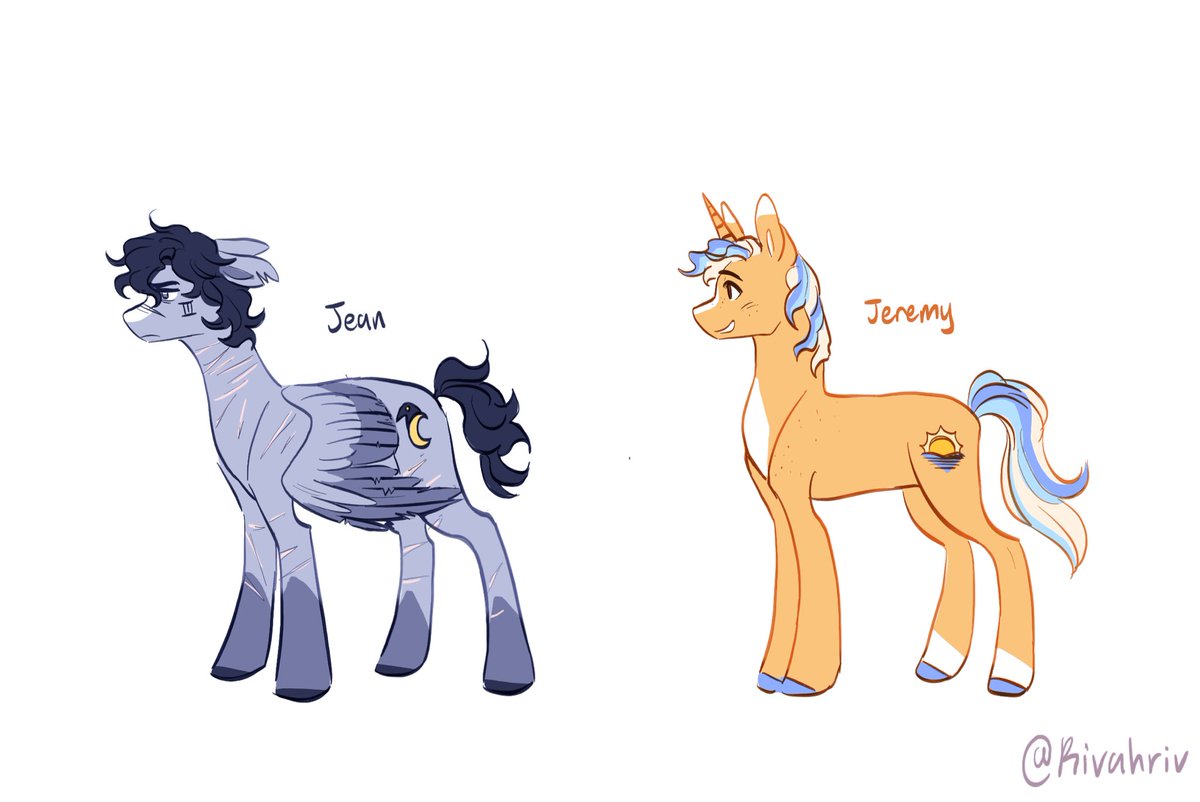 Taps mic… Aftg mlp au!!! I feel deranged! i spent way too long on all of their cutie marks . I hope yall enjoy 

#aftg #aftgfanart