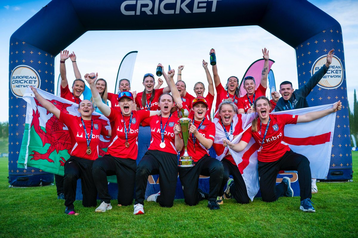 EuropeanCricket's tweet photo. Champions Again! 🏆

England XI defend their title and make it back-to-back ECC-W glory! 👏🎉

#EuropeanCricket #StrongerTogether #ECCW @NCCA_uk https://t.co/itdT2ssn48
