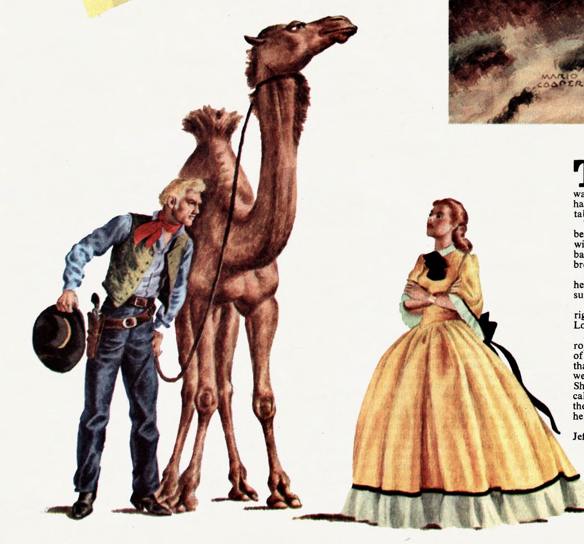 LRonLacy's tweet photo. ‘”What I can’t understand is why any man in his right senses would keep a camel in his corral,” Lorena was saying’
#KennethPerkins #AdventureFiction #WesternFiction #illustrationart #illustrationartists #MarioCooper #MarioRubenCooper https://t.co/tvs8BeKvgC