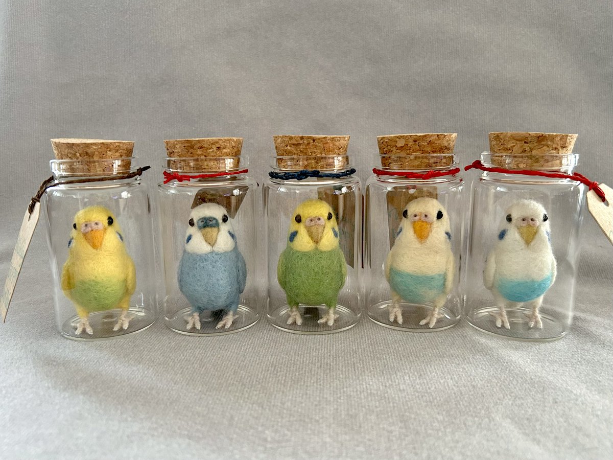 kodamambo_yu's tweet photo. Wishing bird セキセイインコパート2
オパーリンとハルクイン
#鳥フェス浅草
#鳥フェス浅草2025
2025年1/18(土),19(日)
東京都立産業貿易センター
台東館6階・7階
#tinybooboo #needlefelting #needlecraft #woolwork #woolcraft #羊毛フェルト https://t.co/F932JeX9QU