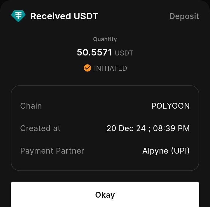 RoukanDas's tweet photo. Horrible experience with okto . Yesterday i buying usdt from okto . 17hr running im not received my usdt . https://t.co/Z607RKcAJN