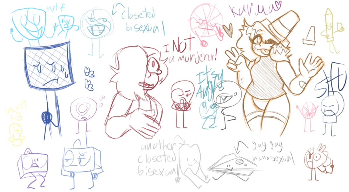 AAway48173's tweet image. everyone in #objectoverload fandom fr ship flyswat wiht a different person and its funny as hell
anyways have REALLY old art that i wanna remake