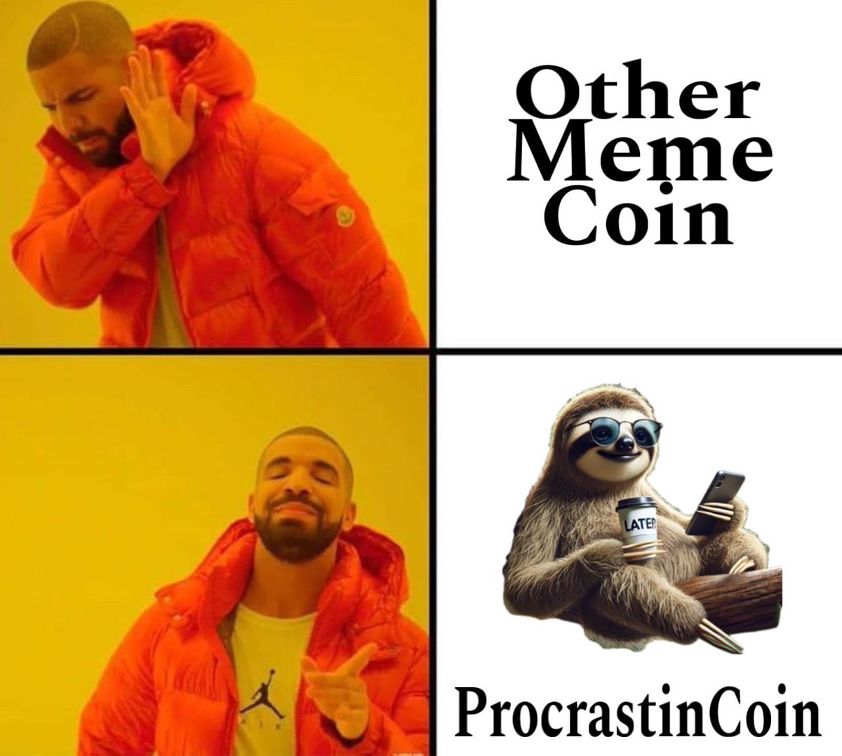 procrastinsol's tweet photo. 🚨 BREAKING NEWS: ProcrastinCoin ($PRC) is trending! Well… it will be eventually. 🦥✨
This is the ONLY crypto where doing nothing makes you a genius investor. Chill your way to riches:
👉 https://t.co/ycn7BICn4e
#LazyCrypto #ProcrastinCoin #MooningSlowly https://t.co/jeIJxkNUxX