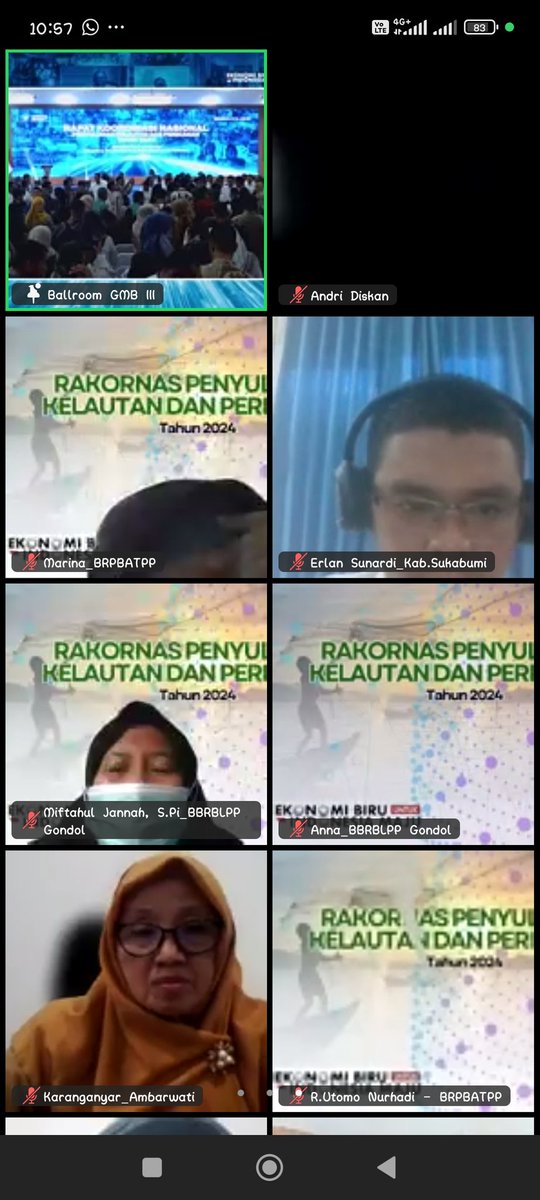 ncisriMuly's tweet photo. Senin (16/12), Sri Mulyani, Luhkan Kab. Sukabumi, mengikuti Rapat Koordinasi Nasional Penyuluh Kelautan dan Perikanan Tahun 2024 secara daring/Zoom #giatluhkansatminkalbogor #aktivitas #Sukabumi @brpbatpp_bogor @bppsdm_kp @pusluhkp https://t.co/QP4vPGQ6aF