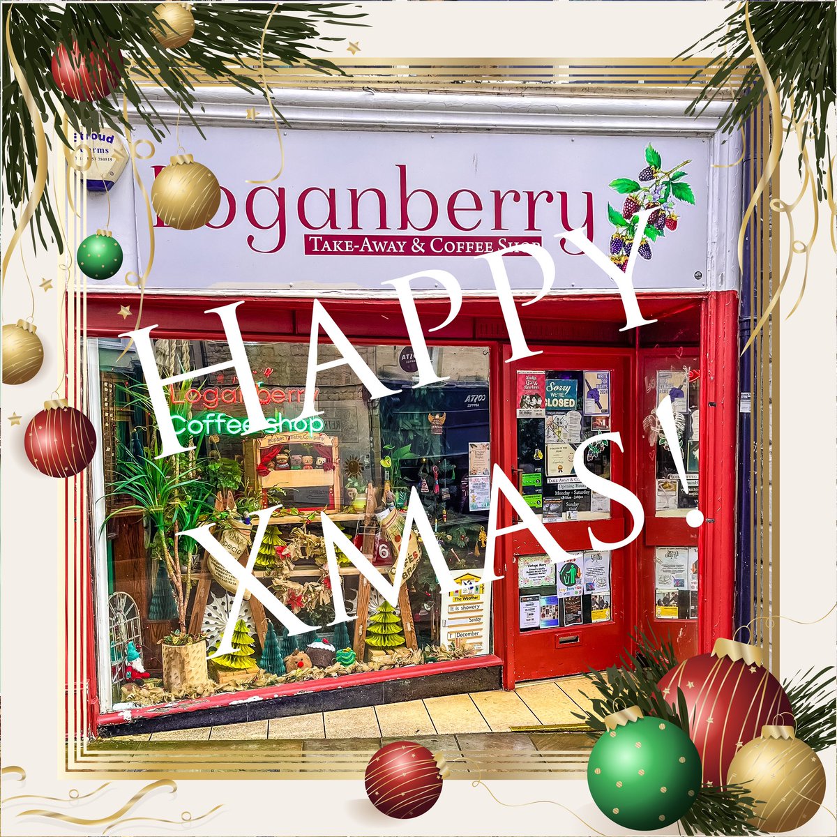 Wishing you all a very Happy Christmas! Thank you for all your support this past year! J 🧑‍🎄🥰 #coffee #takeaway #instroud #shoplocal