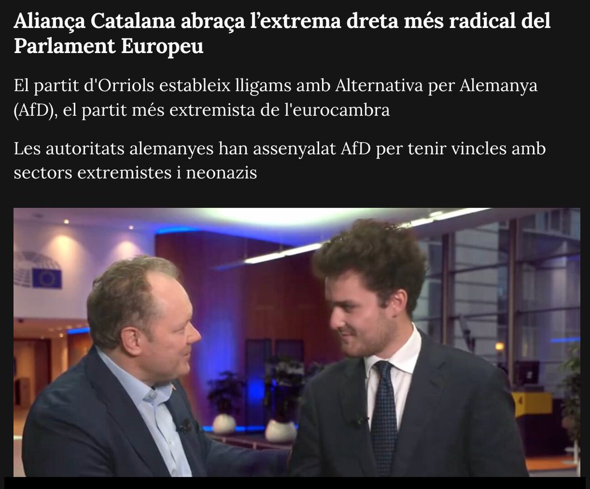🟥 L’autor de l’atemptat al mercat de Nadal de #Magdeburg és seguidor del partit d’extrema dreta Alternativa per Alemanya (AfD), un dels partits més extremistes de l’Eurocambra, amb el qual Aliança Catalana ha establert lligams. vilaweb.cat/noticies/alian…
