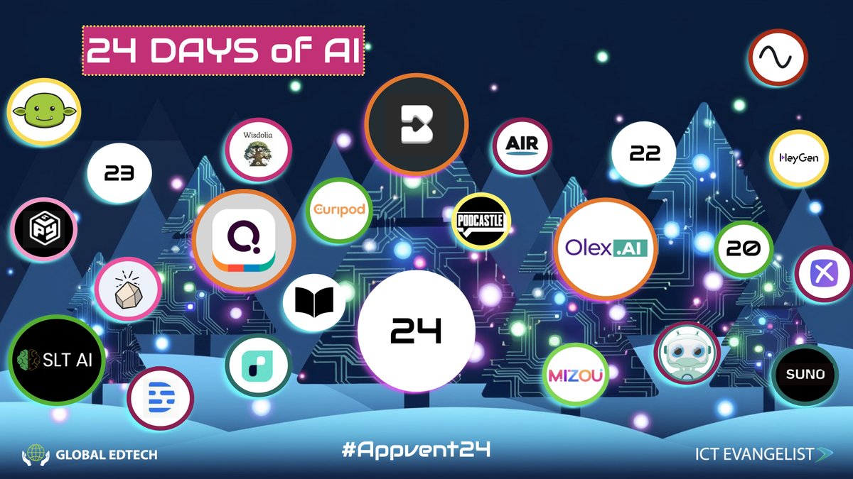 And so to Day 21 of #24DaysOfAI - Formative assessment with Curipod

global-edtech.com/day-21-of-24da…

#Appvent #AiInEdu #AiInEducation #EdTech #Appvent24 #24DaysOfAI