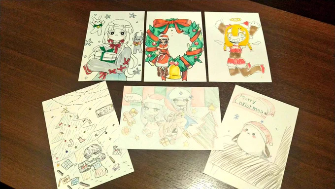 今日は新さっぽろカルチャースクールでキッズ向けの漫画イラスト講座の日でした。テーマはクリスマス。今日も今日とて一生懸命描いた作品をたくさん見せてくれました。
メッセージつきのクリスマスカードを貰ってセンセはこっそり泣いてます🎄🎅🎁✨ 