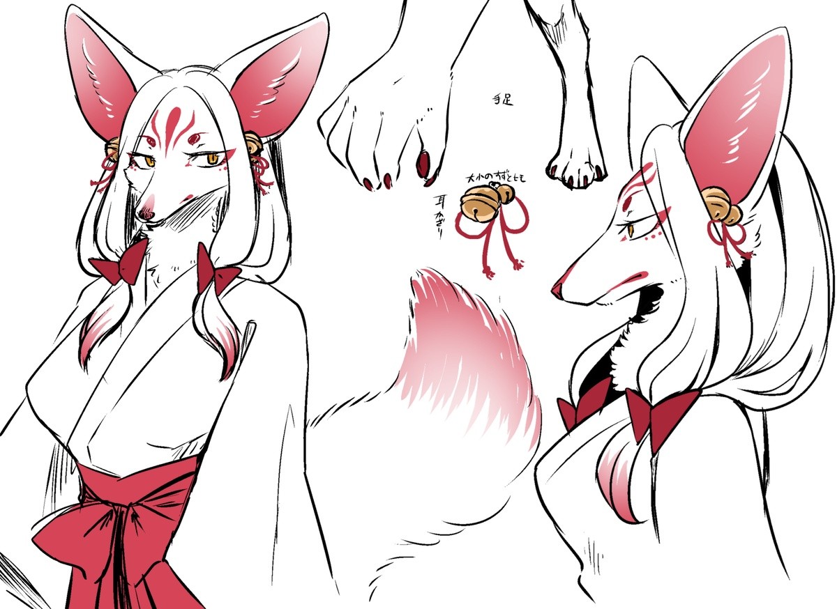 @Aruma_Ribon 狐の神使って設定だけど世界観に合えばぜひ…! 
