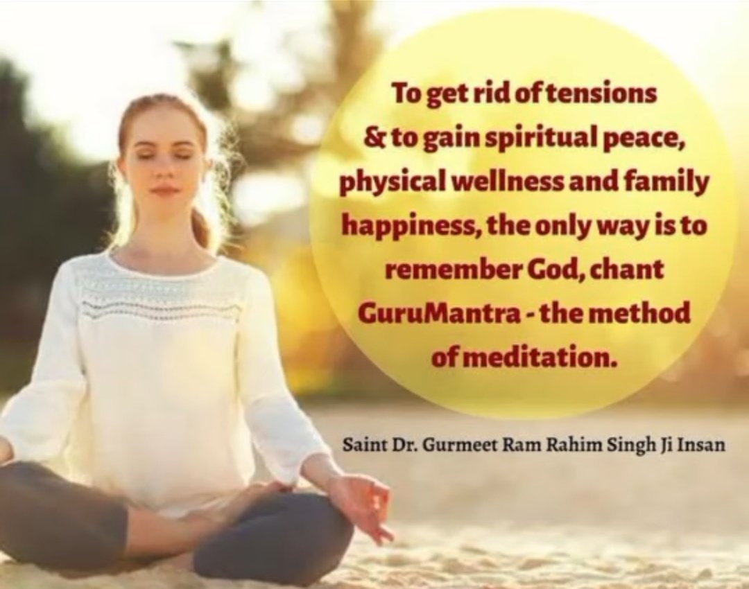 payal_aggrawa20's tweet photo. #WorldMeditationDay
#WorldMeditationDay2024
#विश्वध्यानदिवस
#MethodOfMeditation #Meditation #MindfulMeditation
#MeditateRegularly #MeditateEveryday
#OneStopSolution #SolutionToEverything
#MeditationIsTheKey #SaintDrMSG
#RamRahim #SaintMSG #derasachasauda #GurmeetRamRahim https://t.co/cVvpjRKK2a