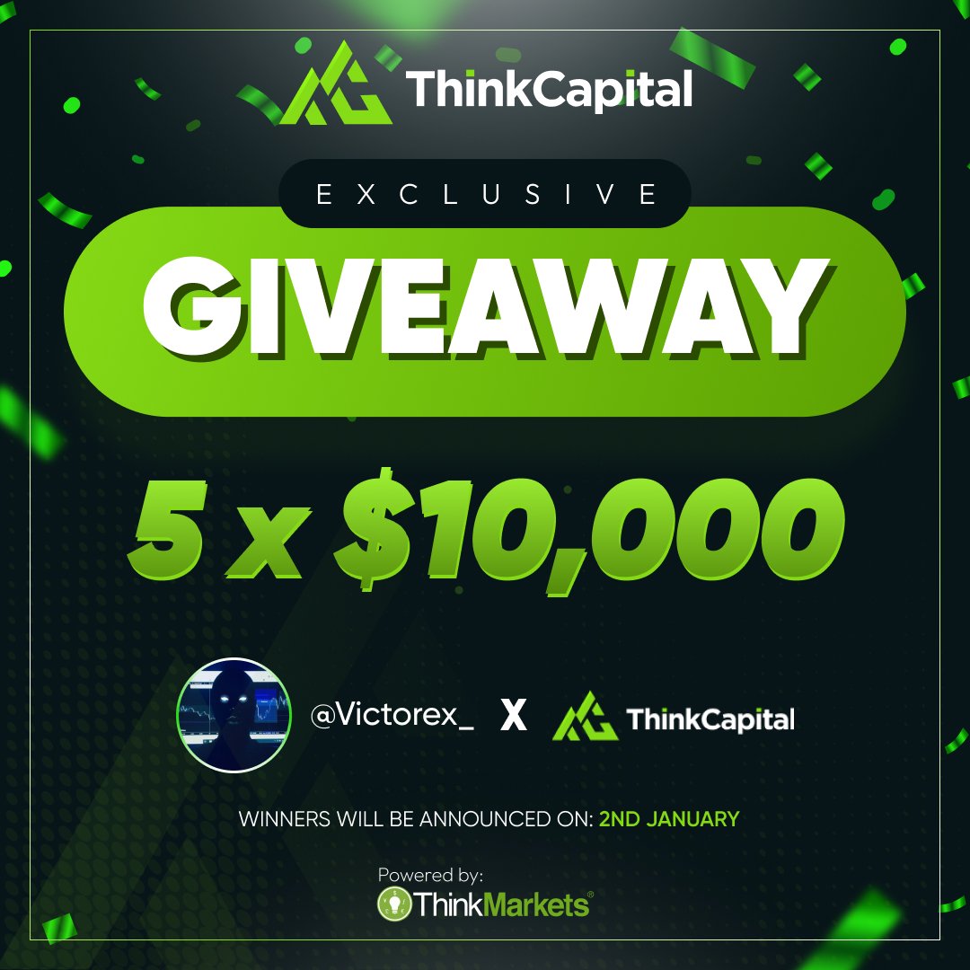 Victorex_'s tweet photo. 💙Giveaway! Giveaway!! Giveaway!!!💙
         
5 X $10,000 FUNDED CHALLENGE ACCOUNT 

👑Tasks!!!

💙 Like and Repost this post
💙 Tag 5 Trading Buddies to join the fun!
💙 Must follow and turn on notification
@Victorex_ || @thinkcapitalcom 
💙 Join my FREE Telegram Channel  
       https://t.co/ps118jxJWI

⏰ Announcing Winners next year
       Leggooo!!!!
__________________________________