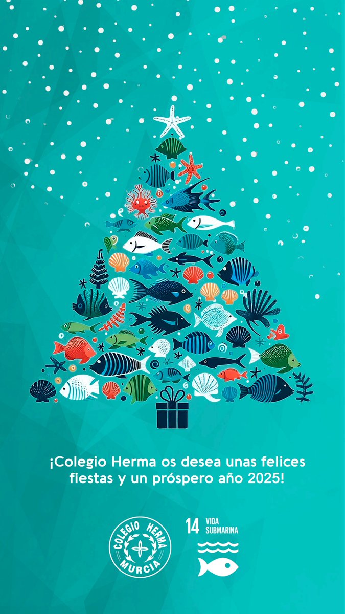 Desde <a href="/ColegioHerma/">Colegio Herma</a> os deseamos a todos unas felices fiestas y un próspero año nuevo.

#herma #Murcia #2025 #ods14 #feliznavidad #FelicesFiestas