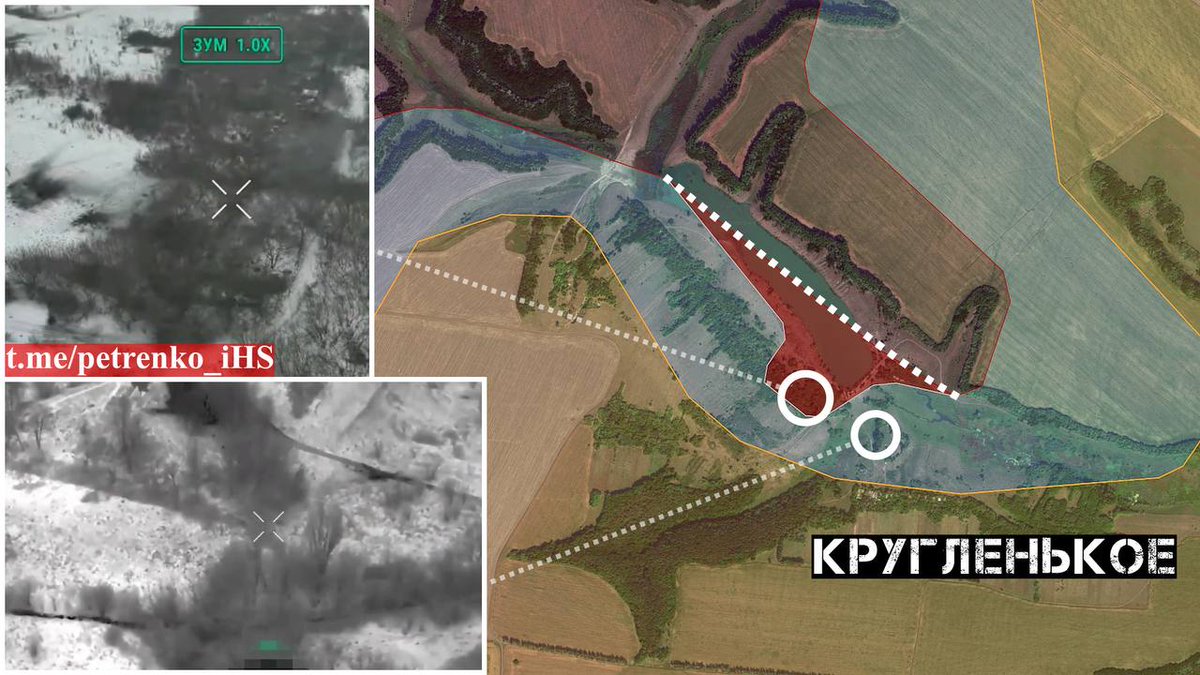 Курская область.

На северном фланге российские войска (северокорейские солдаты) продвинулись на северной окраине Кругленького и продолжает штурмовые действия пехотными подразделениями в районе населённого пункта и соседних с ним лесополос и урочищ. Пехота противника не ⬇️