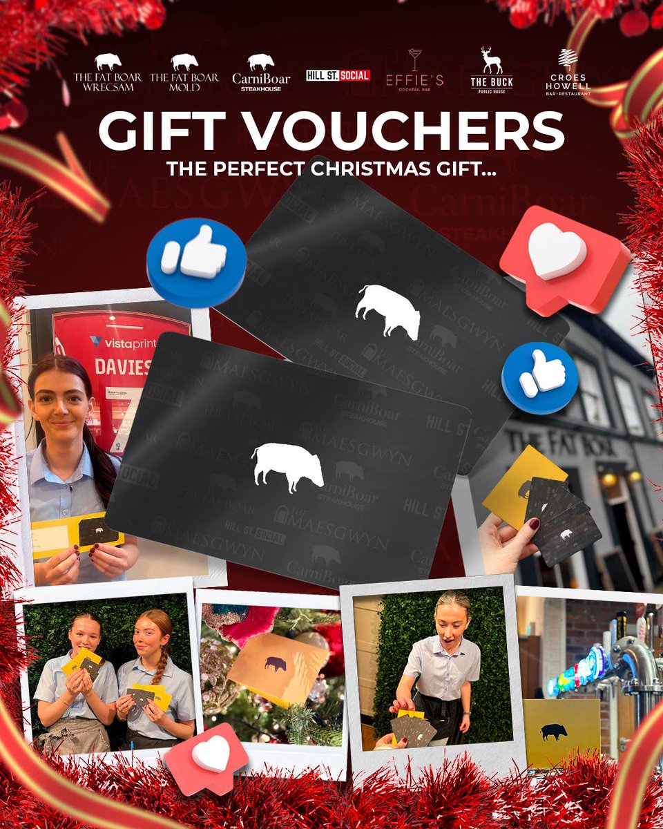 ⭐ ✨G I F T - C A R D S ✨ ⭐

Looking for the perfect gift for someone special this Christmas?

Why not treat them to a gift card that allows them to enjoy any of our venues!

AVAILABLE NOW! 😜 

(Can be purchased at any venue, or on line via our websites)