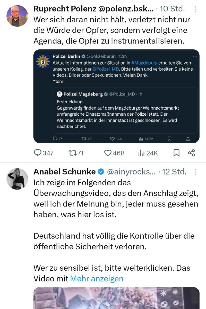 Wieder mal ist die Welt klein auf X