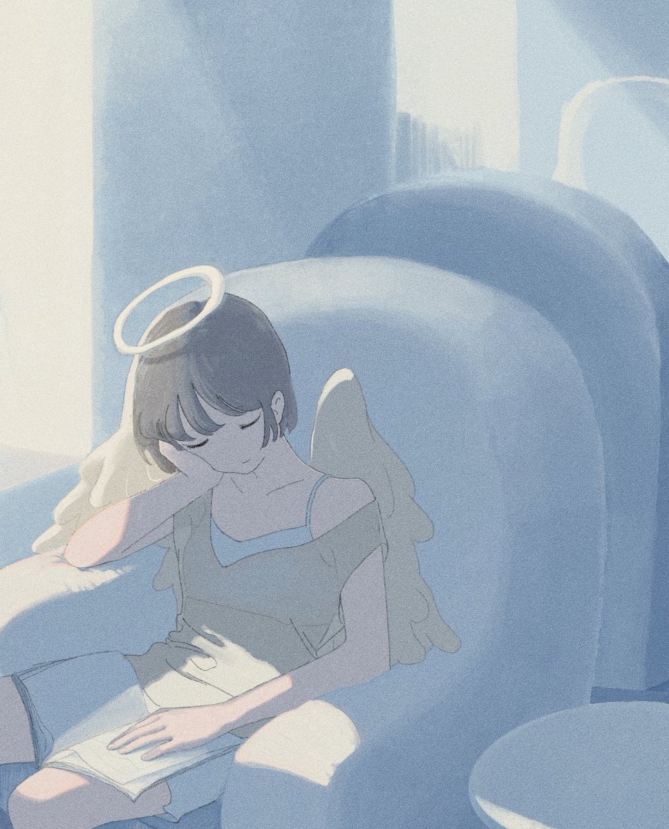 「ソファに沈む 」|やきぶたのイラスト