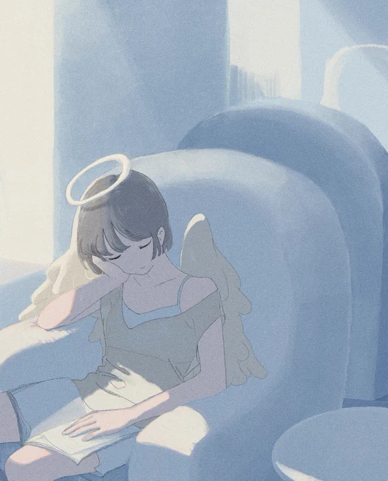 ソファに沈む 
