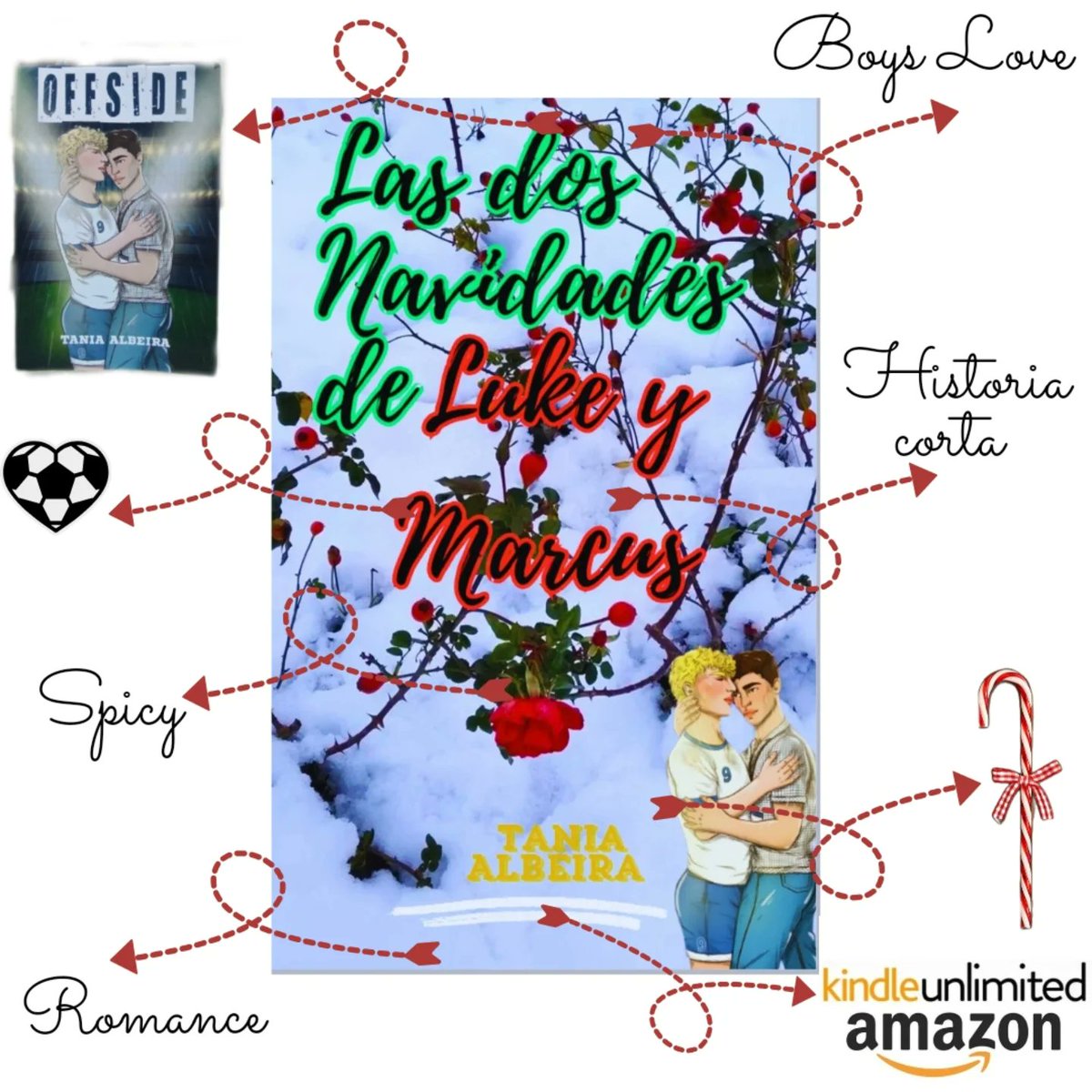 ¡𝙇𝙖𝙨 𝙙𝙤𝙨 𝙣𝙖𝙫𝙞𝙙𝙖𝙙𝙚𝙨 𝙙𝙚 𝙇𝙪𝙠𝙚 𝙮 𝙈𝙖𝙧𝙘𝙪𝙨 ya está disponible en Amazon Kindle!
🎄 Es una historia muy navideña de 37 páginas.
📚 No hace falta que hayas leído 𝙊𝙛𝙛𝙨𝙞𝙙𝙚 para entenderla.