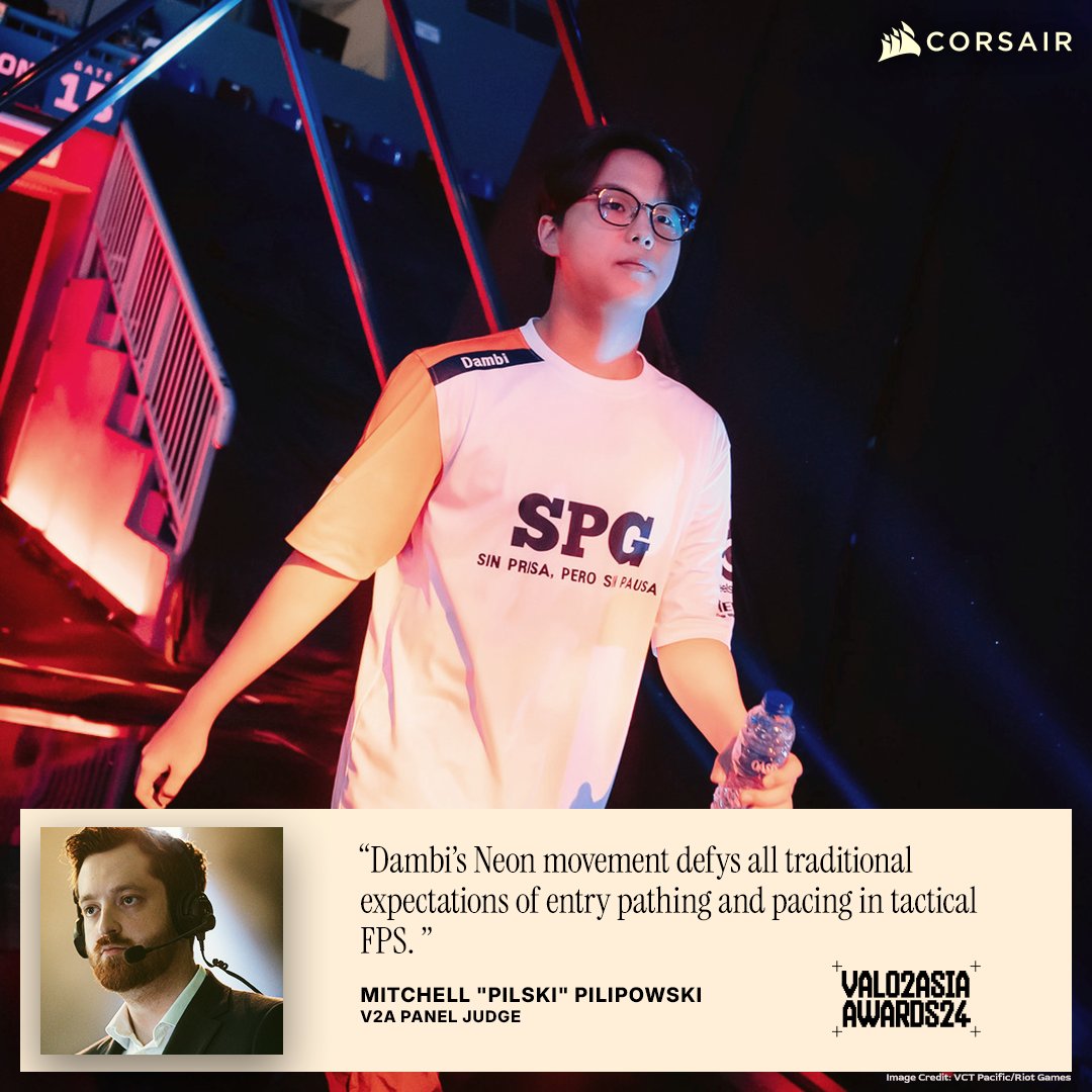 #2 Pacific Challengers - NS Dambi

"Dambi has broken the game and redefined how we think about VALORANT in the current meta. His Neon movement defies all traditional expectations of entry pathing and pacing in tactical FPS. You never know if you're moments away from getting hit