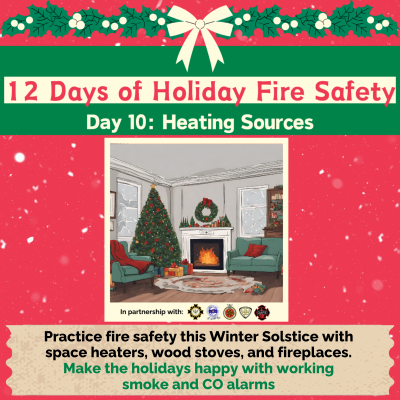 Dryden_Fire's tweet photo. 🎄🔥 12 Days of Holiday Fire Safety 🔥🎄

The Dryden Fire Service is teaming up with @CKDR_Radio and the Fire Marshal's Public Fire Safety Council (@fmpfsc ) to bring you 12 Days of Holiday Fire Safety!

🎁 Every day, we're giving away a FREE fire safety package to help keep your holidays safe and bright! Tune into CKDR to learn how you can win!

💡 Pro Tip: Practice fire safety this Winter Solstice with space heaters, wood stoves and fireplaces. Keep at least one metre (3 feet) distance between your heat source and combustibles, like paper and fabrics. Make the holidays happy with working smoke and CO alarms!

#FireSafety #HolidaySafety #12DaysOfFireSafety #FirePrevention #CKDR #DrydenFire #MerryAndSafe #FireFreeHolidays

Have a very merry, fire-free holiday season! 🎄✨