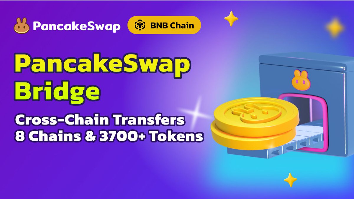 Introducing PancakeSwap Bridge: Enabling Fast, Secure, Cross-Chain Transfers Across 8 Chains and over 3700+ Tokens  #pancakeswap
buff.ly/3DpeplL