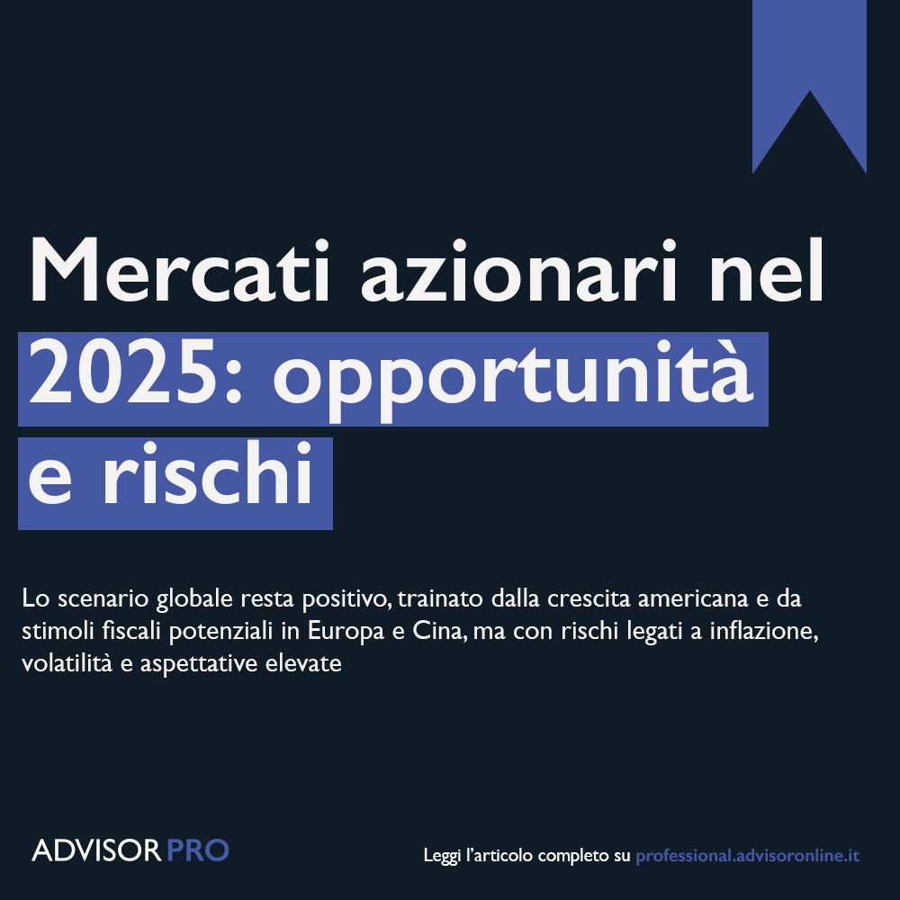 Dopo un 2024 in forte ripresa per i mercati azionari, Francesco Sedati, Head Equity Research &amp; Portfolio Management di Eurizon, analizza le prospettive per il 2025. Lo scenario globale resta positivo, trainato dalla...

Leggi l'articolo completo 👉ow.ly/iH3u50UuQ3I