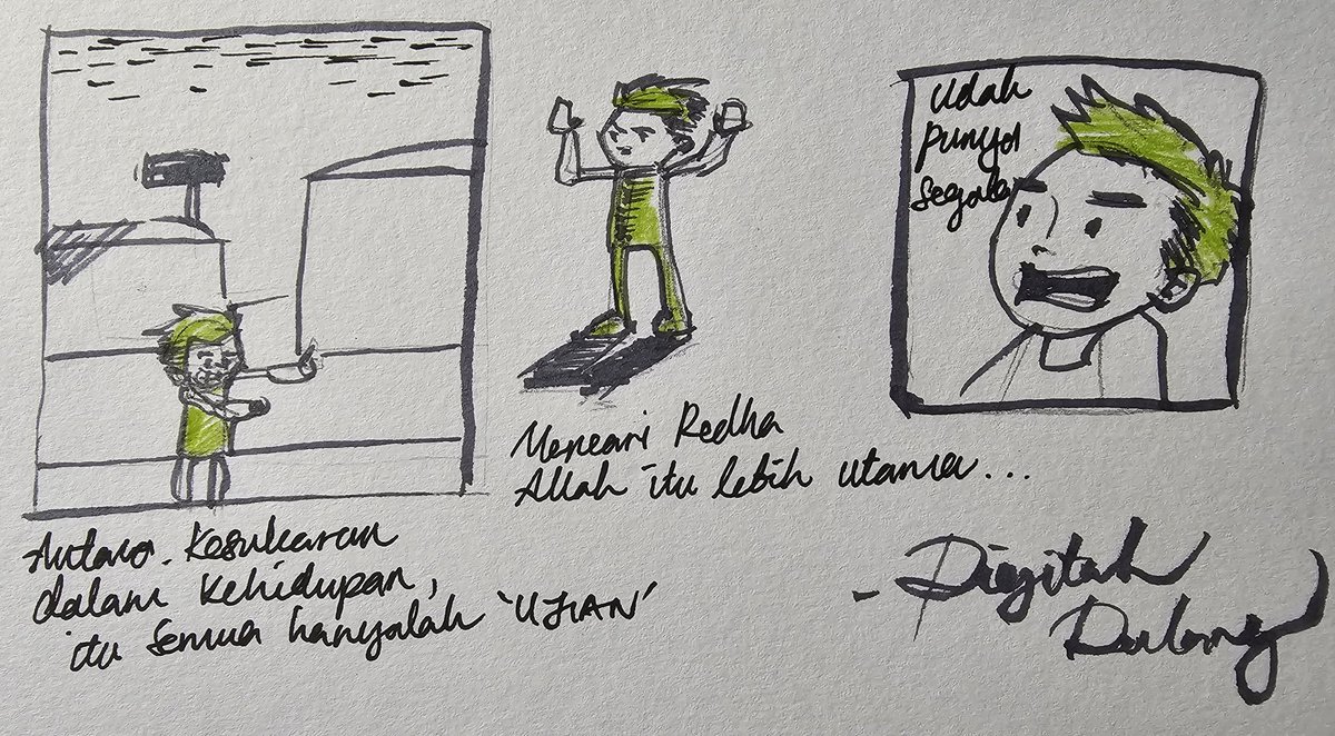 TheJoeX7's tweet photo. I dream to create some comic since I was a kid. Next year will be 40s. Everytime I hold a pen, I have no idea and become lazy. I Dont really have the talent. https://t.co/Mqhf219aFE