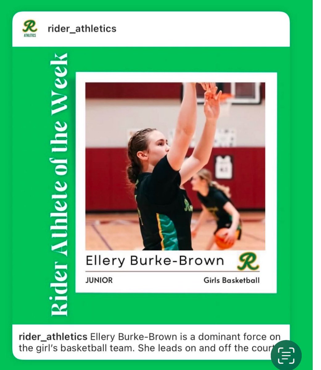 Honored to be named Rider Athlete of the Week! Grateful for my coaches, teammates, and family for their support every step of the way. Thank you! 🏀💪 #RiderPride